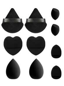 10pcs Makeup Sponges, Multi-Functional Makeup Tools, Beauty Makeup Sponges For Blending BB Cream, Foundation, Loose Powder To Create Flawless Makeup Base, Can Also Be Used With Concealer, Blush, Eyeshadow, Expands When Wet, Latex-Free, Suitable For All Skin Types