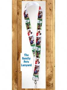 1pc Custom Photograph Lanyard, Personalized, Any Occasion, Work, School, Key Or Badge Holder, Birthday, Gift, Anniversary, Pets, Couples, Family