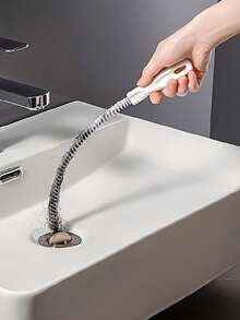 45厘米/60厘米柔性水槽堵塞清除刷，适用于清洁厨房和浴室排水管及溢水口 - 彩色 - 查看 7