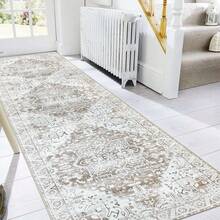 1PCS Hallway Runner Non Slip Runner Rugs For Hallway 80x300cm Extra Long Washable Grey Vintage Kitchen Hall Carpet Floor Rugs For Entryways Bedroom Laundry - Light Brown - View 6