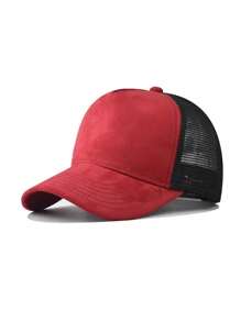 1 pieza Gorra de béisbol tipo snapback de estilo fashionable unisex con protección solar ajustable para uso al aire libre, fiesta en la playa, casual, mezcla de poliéster, color degradado, primavera, verano, otoño