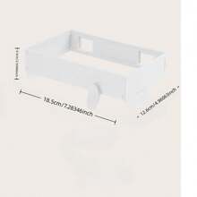 1pc Foldable Simple Garbage Bin, Trash Bag Holder, Wall-Mounted Garbage Rack For Kitchen, Bathroom