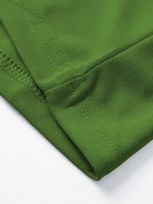 GRDR Men's Casual Solid Color Short Sleeve POLO Shirt, Summer - Olive Green - View 4