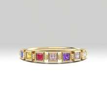 1pc Personalized Birthstone Ring, Family Birthstone Ring, Elegant Birthstone Ring, Memorial Ring, Mother's Day Gift, Christmas Gift - Multicolor - View 4