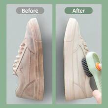 1pc Creative Shoe Brush, Multi-Function Special Brush, Shoe Washing Tool With Soft Bristles That Do Not Hurt Shoes, Household Laundry Brush, Liquid Shoe Brush, No Electricity Required, Very Suitable For Bathroom, Kitchen, Laundry Room Cleaning, Multi-Function Shoe Brush With Integrated Soap Box, Used To Easily Clean Shoes