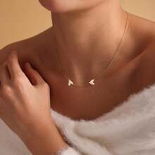 Personalized Engraved 1-5 Hearts Names Necklace ,Personalized Mom Necklace With Kids Names ,Family Heart Pendant Necklace, Christmas Mom Gift Personalized Gifts, Anniversary Gift, Christmas Gift, Gold, Stylish, Colorful, Vintage