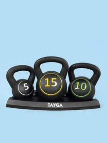 Tayga Set de Pesas Rusas 5LB, 10LB Y 15LB - Negro - Ver 3