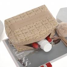 Multineos Comercial Cute Cosmetic Case Bag With Pompom - 卡其色 - 查看 2