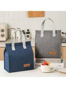 Beilian Insulated Lunch Bag - Water-Resistant, Reusable, And Portable With Thermal Insulation For Hot Or Cold Food - Unisex Design For Work, Party, Travel, Picnic, And Moreback To School School Stuff Bag For School Lunch Bag For Women Cooler Bag Picnic Accessories - Multicolor - View 5