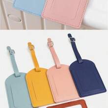 Customizable Multi-Color Leather Aircraft Boarding Pass Creative Travel Luggage Tag