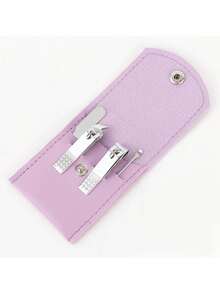 4-Piece Stainless Steel Manicure Set Include Nail Clipper And Portable Nail File, Professional Grooming Tool Kit For Travel Or Home Use - Multicolor - View 7