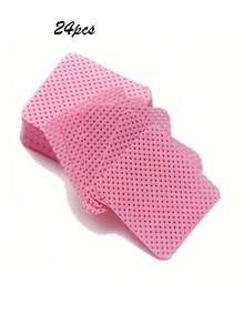 1 Box Of Lint Free Nail Wiping Cloth And Eyelash Extension Glue Cleaning Towel - Non-Woven Soft Gel Nail Remover Pad, Butterfly And Heart Design, Pink, Including Storage Box - Multicolor - View 14