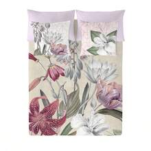 1 Pièce Housse de Couette Imprimée 100% Coton avec Fermeture Rabat, Incluant 1 ou 2 Taies d'Oreiller, Large Choix de Modèles Disponibles, Tailles 140x200/200x200/240x220/260x240 cm - Naturals, Fabriqué en Espagne - Jeanne - Voir 4