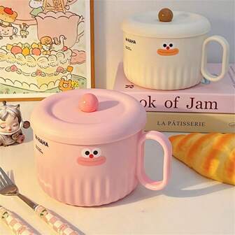 带盖便携式不锈钢保温面碗 - 隔热防锈，适合宿舍、家庭和餐厅使用 - 完美的圣诞礼物面条锅，必备家用器皿 | 现代餐具 | 餐饮产品、学校用品