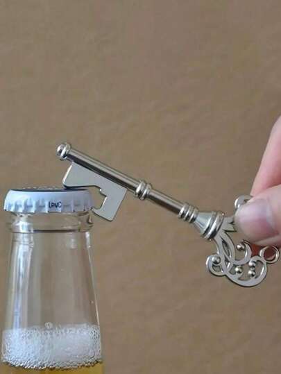 1 件复古皇冠形开瓶器，适用于酒吧或家居、酒吧工具、婚礼派对礼品、厨房小工具、婚礼礼物、钥匙扣吊坠、父亲礼物
