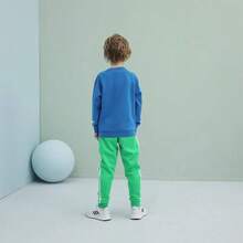 Adidas Kids' Dopamine Crewneck Pullover Sweatshirt - Blue - View 3