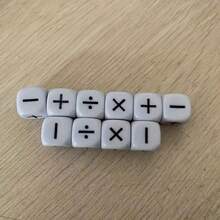 10/20pcs Math Teaching Dice With +, -, X, ÷ Symbols, Educational Multi-Sided Number And Calculation Dice For Classroom, Home, And Friends Gathering