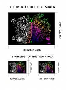 Laptop Skin Sticker Decal 15.4 Inch 15.6 Inch Laptop Vinyl Skin Sticker Cover Art Protection Laptop (Including 2 Wrist Pads Skin)