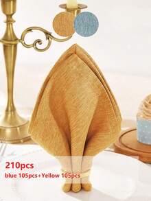 Romantic Napkins, Soft Absorbent And Reusable, Suitable For Weddings, Banquets, Valentine's Day, Picnics, Parties, Households And Daily Decor - Multicolor - View 15