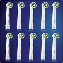 Oral-B Cross Action CleanMaximiser Replacement Electric Brush Heads (XXXL Pack-10 Count) Advanced Bristle Technology For A Superior Deep Clean, Color-Fading Bristles Signal When To Replace, Compatible With Most Oral-B Handles, Ideal For Families, Long-Term Use, Travel, Or Gifting To Health-Conscious Loved Ones - Clear - View 2