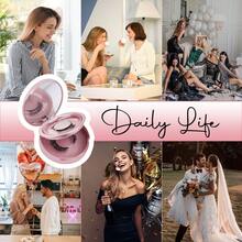 FADVAN 2 Pairs Magnetic Eyelashes With Applicator 2 Style Reusable Magnetic Lashes Natural Look, No Glue Or Liner Needed False Eyelashes, Wispy Strip Lashes Clear Band Magnetic Lashes Kit - Black - View 11