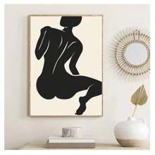 1pc Frameless Vintage Abstract Female Portrait Line Art Posters High-Definition Printing Canvas Wall Arts Modern Minimalism Living Room Bedroom Dormitory Study Bar Coffee Shop Office Room Decor, Home Decor, Wall Decor Picture Gifts