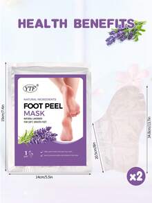 5包薰衣草去角质足膜足部去死皮膜适用于干裂足部死皮补水保湿足部去角质膜女士家用足部水疗足部护理 - 白色 - 查看 7
