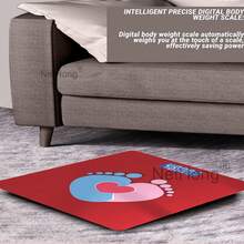 NetHong Digital Bathroom Scales 180KG Body Weight Weighing Scale Smart LED Electronic,Red - Red - View 4