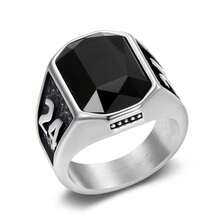 MONALLY 1 buc Funky Business Style Baschet Star Cubic Zirconia Numărul 24 Inel Bijuterii din oțel inoxidabil Bărbați Cadou Surpriză Zi de Naștere, Ziua Tatălui, Iubit sau Prietenie