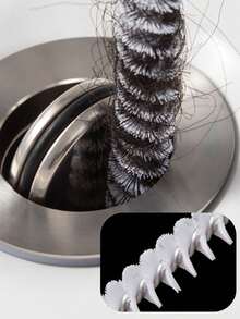 45厘米/60厘米柔性水槽堵塞清除刷，适用于清洁厨房和浴室排水管及溢水口 - 彩色 - 查看 10