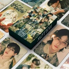 92张/套 K-Pop LOMO卡，个人专辑歌曲收藏卡，人气男团粉丝站卡，K-Pop收藏卡，新款收藏卡，卡片展示套装，流行音乐周边，盒装卡片套装（60张LOMO卡+32张贴纸）