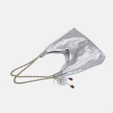 2025 Early Spring New Luxury Oil Wax Leather Large Capacity Tote Bag Underarm Commuter Women's Bag Chain Shoulder Crossbody Bag