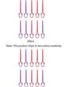 5件/10件/15件/20件颜色随机定型夹工具美甲溢肉包夹定位光疗胶美甲防溢辅助工具