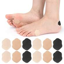 12 Pièces de coussinets en forme de courges pouvant être appliqués librement sur les plantes des pieds et les orteils pour une marche prolongée, avec un effet anti-friction, un ajustement doux et des autocollants autoadhésifs pour les semelles et les talons afin d'éviter le décollement