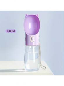 Botella de agua portátil para perros - Botella de agua para mascotas a prueba de fugas con tazón, apta para viajes y actividades al aire libre