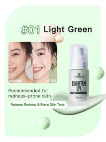 Essence BRIGHTEN UP! Color Correcting Primer #01 Green-30ml - 01 Light Green - View 1