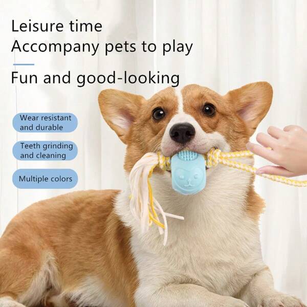 New Pet Toy Cotton Rope Monkey-Shaped Chew Resistant Knot Play & Training Dog Toy Set