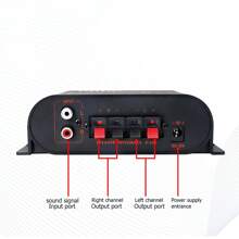 New Universal Mini Amp, Stereo Amplifier HiFi Power Amp 2 Channel Speaker Amplifier Mini 40W Multifunctional Sound Stereo Home Car For Speakers TV Mobile Phones