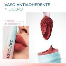 Sace Lady Delineador De Labios 2 En 1 Mate Suave Y Duradero - 05 Rubí Flush - Ver 8