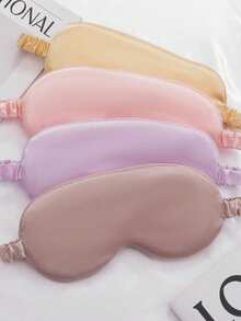 Sleeping Eye Mask, Soft And Comfortable Fabric, Blackout Eye Mask For Travelling, Napping, Night Time Use, Sleeping Eye Mask & Eyeshade (With Elasticated Strap/Headband), Soft Eye Mask For Night Time Sleeping, Travelling, Napping - Multicolor - View 4