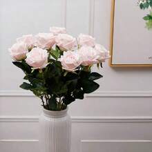 1PC/2PCS玫瑰，仿真多色玫瑰，用于婚礼装饰，派对装饰，人造玫瑰，手工花束，塑料花，情侣礼物，以及各种节日，婚礼装饰，节日派对桌面装饰，家居装饰，情侣表达，桌面花束