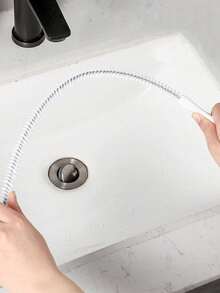 45厘米/60厘米柔性水槽堵塞清除刷，适用于清洁厨房和浴室排水管及溢水口 - 彩色 - 查看 5