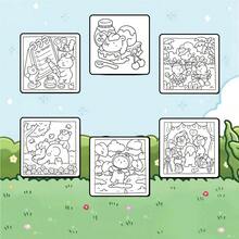 1pc CAPY CAPY | Puzzle & Stress Relief | Adult Coloring Book | Includes Various Relaxing Scenes, Such As Small Animals Sleeping In Different Places | Simple Patterns, Clear Lines, Suitable For Stationery, School Supplies, Perfect Gift For Girls, Wedding Season, Mother's Day - CAPY CAPY - View 10