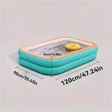 4环超大充气游泳池，耐用PVC家用后院户外游泳池（包邮）