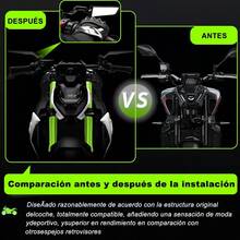 Alerón De Espejo Retrovisor Invisible Modificado Universal - Negro - Ver 6