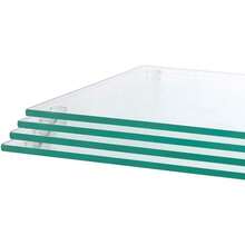 Murrey Home Glass Cutting Board Set For Kitchen Counter, Tempered Glass Chopping Boards Dishwasher Safe, Small Clear Countertop Tray, Set Of 4 - Frosted - View 10