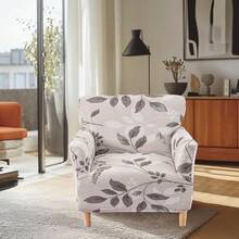 Local Delivery - Banquet Armchair Slipcover Printed Chair Covers With Arms Stretch Club Chair Slipcover Soft Armchair Sofa Covers Anti-Slip Furniture Protector For Dogs Pets Home Living Room Decor, 14 - A1 - 查看 3