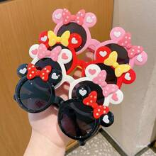 1 Fashion Glasses Cute, Elegant, Bow, Sunscreen Fashion Glasses, Fashion Glasses, Perfect For Birthday Parties And Gatherings