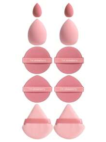 10pcs Makeup Sponges, Multi-Functional Makeup Tools, Beauty Makeup Sponges For Blending BB Cream, Foundation, Loose Powder To Create Flawless Makeup Base, Can Also Be Used With Concealer, Blush, Eyeshadow, Expands When Wet, Latex-Free, Suitable For All Skin Types