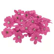Faux Silk Multi-Layered Handmade Artificial Flowers Purple White Pink Bulk - Rose Red - View 1